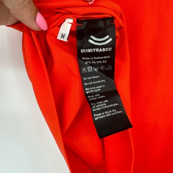 DUMITRASCU Orange Long Sleeve Turtleneck - Picture 4 of 7